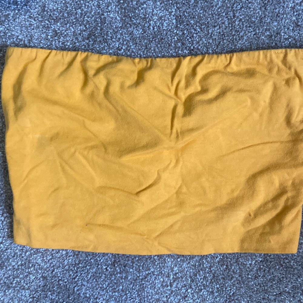 Yellow tube top